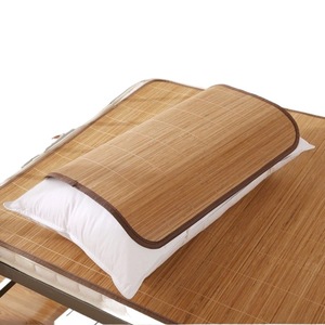 Taie d'oreiller en fibre de bambou, tapis rafraîchissant rectangulaire pour usage domestique, couleur unie blanche, matériau en soie glacée, qualité supérieure - Product Image 5
