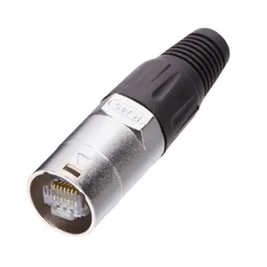 Shell Male RJ45 Cable Connector for Ethernet OEM Professional Metal PE Bag with Brown Box Male 50 Pin Connector Scsi Ii CN;ZHE