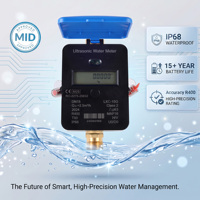 Compteur d'eau à ultrasons homologué MID en laiton, classe 2, 15mm, 25mm, 40mm, lecture à distance pour appartements