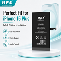 Batterie Li-Ion haute capacité RF4-15P 4383mAh et 15PLUS 4750mAh, remplacement pour téléphone portable 15 Plus, réparation, stock neuf