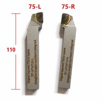 Jeu de couteaux de tournage professionnels carrés T5K10 à plaquettes carbure brasées, 3 angles (45°, 75°, 90°), pour tournage à gauche et à droite, OEM, livraison rapide