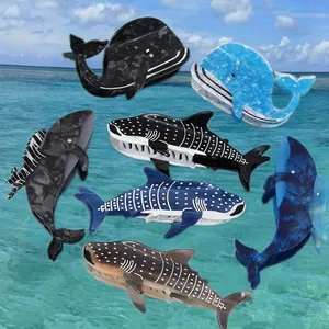 Nouveauté personnalisée requin-baleine à bosse baleine double pince à griffes accessoires pour cheveux