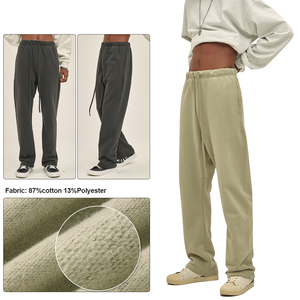 Pantalon de survêtement hip-hop de rue taille haute personnalisé surdimensionné pour hommes pantalons en coton pantalons de formation pantalons décontractés - Product Image 3