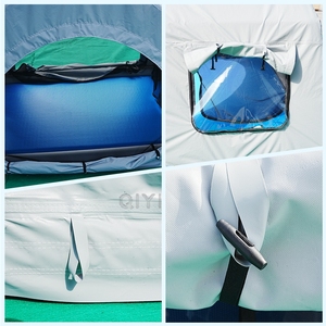 Grande tente de camping gonflable, tente pneumatique en PVC imperméable et durable pour l'extérieur - Product Image 4
