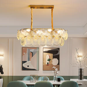 Post-Moderne Italiaanse Stijl Franse Retro Glazen Kroonluchter Artistiek Voor Hoofdkamer Woonkamer Plafond Slaapkamer Restaurant Midden - Product Image 4