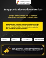Panneau composite en aluminium de luxe avec revêtement PVDF, ignifuge et écologique, pour les façades d'hôtels, de centres commerciaux, de bureaux, d'immeubles, d'appartements et d'entrepôts