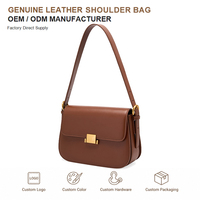 Sac à bandoulière de luxe en cuir pour femme, style rétro simple, sacoche selle bandoulière pour femme, marque privée ODM