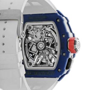 Reloj de Lujo para Hombre 2025, Fibra de Carbono, Diseño Esqueleto Grado 5A, Ultraligero, Resistente a Arañazos y al Agua, Caja Ovalada, Correa de Goma - Product Image 3