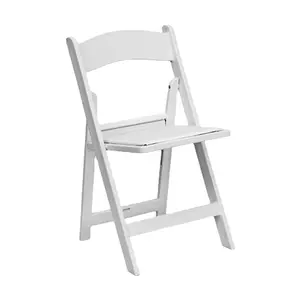 Silla de resina plegable de plástico para exteriores, silla ultraligera para eventos de boda, jardín y Hotel, precio de fábrica