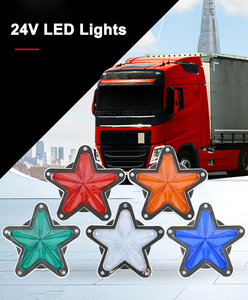 HearxinLED 24V lado LED estrella ancho luz autobús luz trasera remolque <span class=keywords><strong>señal</strong></span> decorativa intermitente estroboscópica luz <span class=keywords><strong>de</strong></span> advertencia para camión - Product Image 5