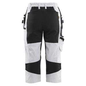 BLAKLADER - 710913101099D19 Women’s Pirate trousers <b>Painter</b> with stretch White/Black - EAN 7330509921203 WORK TROUSERS - Product Image 2