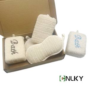 <span class=keywords><strong>Éponge</strong></span> de bain avec logo brodé personnalisé, applicateur de gommage doux pour le corps et le dos - Product Image 6