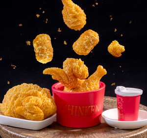 Plato de Resina con Patas de Pollo, Alas, Palomitas y Nuggets Realistas, Souvenir de Comida en Miniatura, Accesorios para Casa de Muñecas, Juguete para Niños - Product Image 2