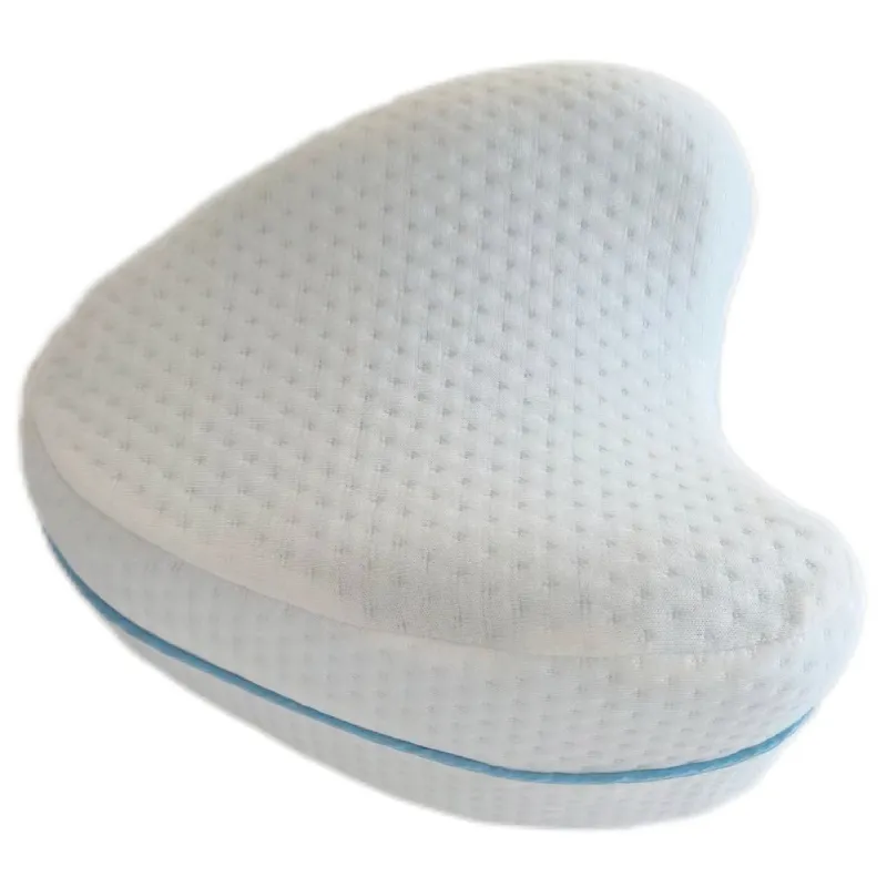 Cheap Jacquard Knitted Fabric Heart Shape Memory Foam leg Pillow knee Pillow For Bedding