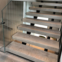 Anpassbares modernes Design Gerade schwimmende Treppen Langlebige australische Standard villa und Wohnungs nutzung