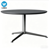 Table de conférence modulaire multifonctionnelle en bois MFC au design moderne LIWEI, durable, en acier inoxydable, installation facile pour le bureau