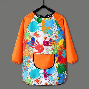 Tablier de Peinture Imperméable pour Enfants, Robe de Protection pour l'Art Maternelle avec Bavoir d'Alimentation pour Bébé, Tablier de Créateur pour Enfants - Product Image 2