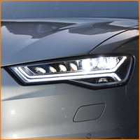 Pour Audi A6 C7 2012 2013 2014 2015 2016 2017 2018 Remplacement des phares LED avec mise à niveau DRL blanc, accessoires de conversion halogène vers LED