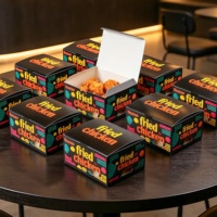 Caja de Embalaje para Papas Fritas con Logotipo Personalizado, Caja de Embalaje para Camiones de Comida Rápida, Contenedor de Alimentos, Cajas para Nuggets de Pollo Frito