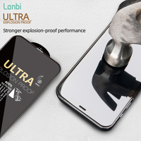 Protection d'écran en verre trempé anti-poussière pour iPhone 15 14 12 13 Pro Max, Wolf King