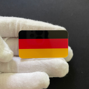 Venta Directa de Fábrica al por Mayor de Insignias de Solapa Acrílicas con la Bandera Alemana de Aproximadamente 4.5 cm, Decoración para Ropa y Equipaje - Product Image 5