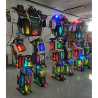 Costume de robot LED portable pour adulte, en EVA premium, avec lumières programmables, pour fêtes, défilés et spectacles sur scène