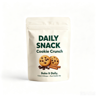Sacs d'emballage transparents en gros pour biscuits et chips, avec logo personnalisé, thermoscellables, pour crackers et biscuits croustillants