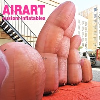 Main publicitaire gonflable pour les événements de vulgarisation scientifique à l'hôpital - Main publicitaire gonflable personnalisée