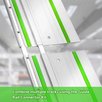 Ensemble de 2 rails de guidage rectangulaires en alliage d'aluminium haute résistance de 32 pouces pour scies Festool TS-55/TS-60/TS-75, carton