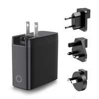 Cargador de Pared GaN de 67W con Carga Rápida, Enchufe para EE. UU., UE, Reino Unido, Australia y Japón, USB C, USB A, Pantalla Digital AI, Cargador Rápido PD para MacBook, iPhone, Samsung