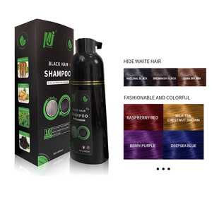 Crema Colorante per Capelli a Base di Erbe NERO INFRESCATO <span class=keywords><strong>MARRONE</strong></span> SCURO CASTAGNATO Semi-Permanente per Colorazione Capelli Prodotto Puro e Organico - Product Image 1