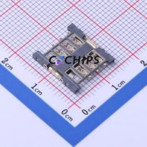 SIM-213 SIM Card Connector SMD Connector Plug-In Type Micro SIM Card Card Holder 1.5mm - Product Image 2