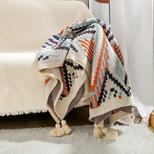 Couverture de canapé en tricot épais et confortable, style bohème, pour la sieste au bureau, la climatisation, utilisation sur le canapé - Product Image 3