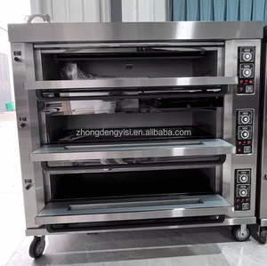 Equipo de Panadería Comercial, Horno de Pizza a Gas de 3 Niveles y 6 Bandejas, y Horno Completo para Baguettes para Uso Doméstico y en Restaurantes - Product Image 2