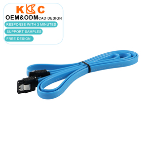 Cable de Datos SATA III de 6 Gbps, Cable Plano Azul, Recto a Recto, Conexión para HDD, SSD, DVD, Longitud Personalizada - Product Image 3