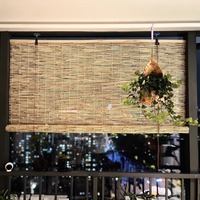 Rideaux en roseaux, rideaux pare-soleil, rideaux occultants pour portes, rideaux de séparation en paille, stores enrouleurs, rideaux en bambou
