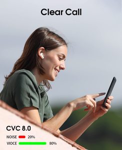 Auricolari Bluetooth TWS BX18 Personalizzati <span class=keywords><strong>AMA</strong></span>, Vendita al Dettaglio, con Cancellazione del Rumore ENC, Chip JL, Impermeabili IPX5, Cuffie Wireless - Product Image 6
