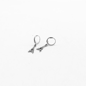 Pendientes colgantes de acero inoxidable con forma de Torre Eiffel de yunnique para mujer, joyería de regalo, pendientes colgantes de moda - Product Image 4