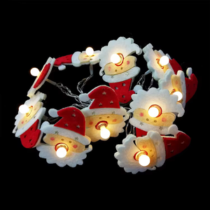 Luces Decorativas Navideñas con Forma de Copo de Nieve, Santa Claus y Muñeco de Nieve, Cadena de Luces LED, Funciona con Pilas, Clasificación IP20, para Hogar, Hotel, Bodas y Fiestas - Product Image 4