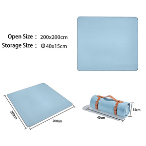 Manta de <span class=keywords><strong>Picnic</strong></span> de Lana de 2m*2m, Plegable, Portátil, Antiarena, Impermeable, de Gran Tamaño, para Exteriores, Playa, Venta al Por Mayor OEM - Product Image 2