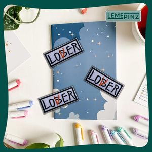 แพทช์ปักลาย Loser Lover ขนาด 3 นิ้ว สำหรับรีดติดกระเป๋า เสื้อผ้า หมวก กางเกงยีนส์ - Product Image 2