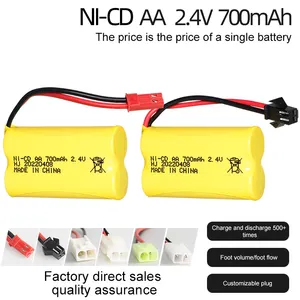 Factory Direct Sales 2.4V NI-CD 700 Mah Nickel-cadmium Rechargeable Electric Car Price Toy Train Aa Batteries