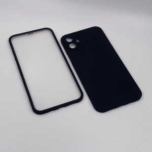 Coques de téléphone 2-en-1 en TPU et verre trempé, design monobloc, protection intégrale 360° pour iPhone 13, 12 mini, 11 Pro, Xs MAX – Tendance - Product Image 4