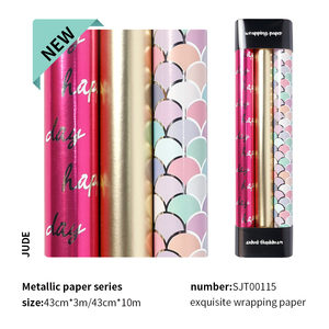 Wrapping <b>Paper</b> 43*300cm Factory Manufacturer Custom 80g <b>Paper</b> <b>Birthday</b> Valentine's Day Cartoon Glossy <b>Paper</b> Gift Wrapping - Product Image 3