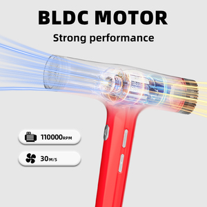 Asciugacapelli Ionico ad Alta Velocità con Motore BLDC 1600W, Asciugacapelli Professionale da Salone con Display LED, Beccucci Magnetici e Diffusore - Product Image 2