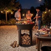 Nouveautés : Brasero d'extérieur, Plancha, Grills à charbon de bois, Cheminée autoportante avec barbecue pour jardin et terrasse