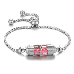 Bracelet diffuseur d'huiles essentielles en acier inoxydable réglable pour aromathérapie, cadeau idéal pour la Saint-Valentin - Product Image 2