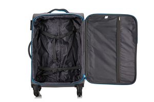 Hot Bán 3 Piece Không Thấm Nước Nylon Hành Lý Đặt Polyester Vải Mềm Dây Kéo Xe Đẩy Du Lịch Hành Lý Vali Sản Xuất Tại Trung Quốc - Product Image 2