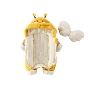 2025 pagliaccetto <span class=keywords><strong>per</strong></span> maglione caldo foderato in pile <span class=keywords><strong>per</strong></span> neonato con cappuccio - Product Image 4