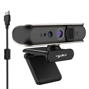 Windows Hello Face Recognition Webcam for Fast Login and Anti-Hacking with Windows 10, Business IR Webcam with Dual Microphones
